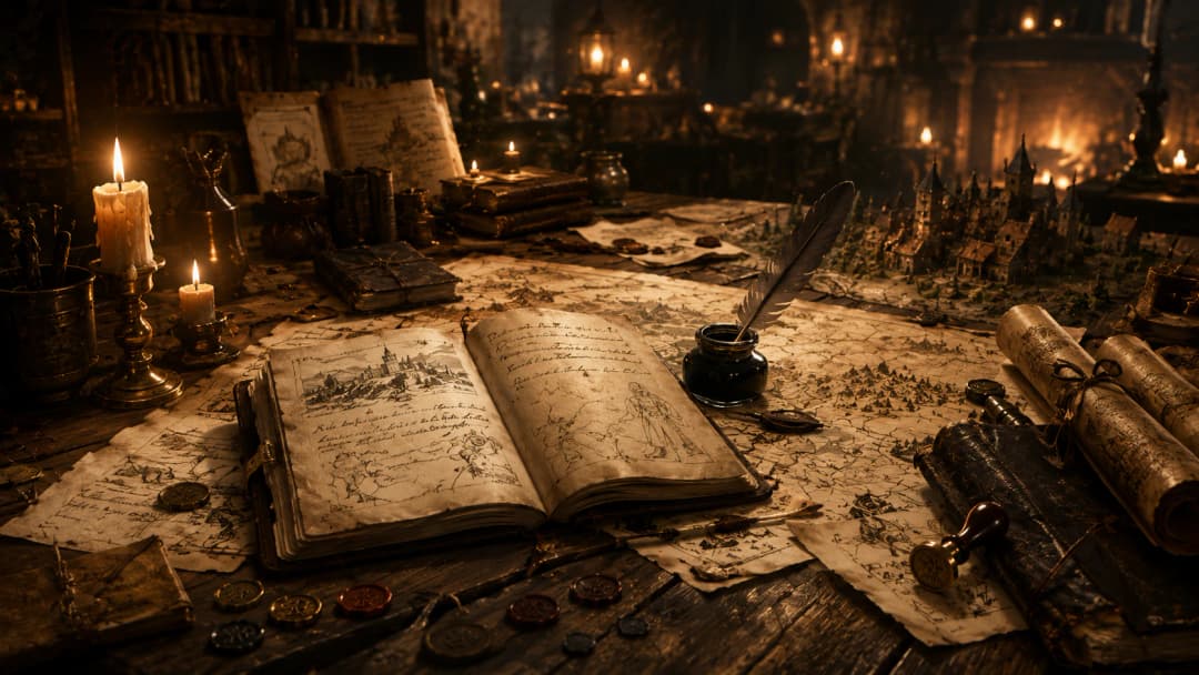 FableRealms StoryEngine campaign writing workspace.