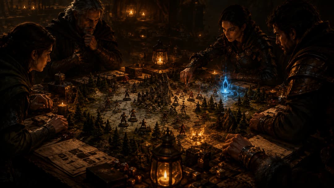 FableRealms live table and adventure session view.